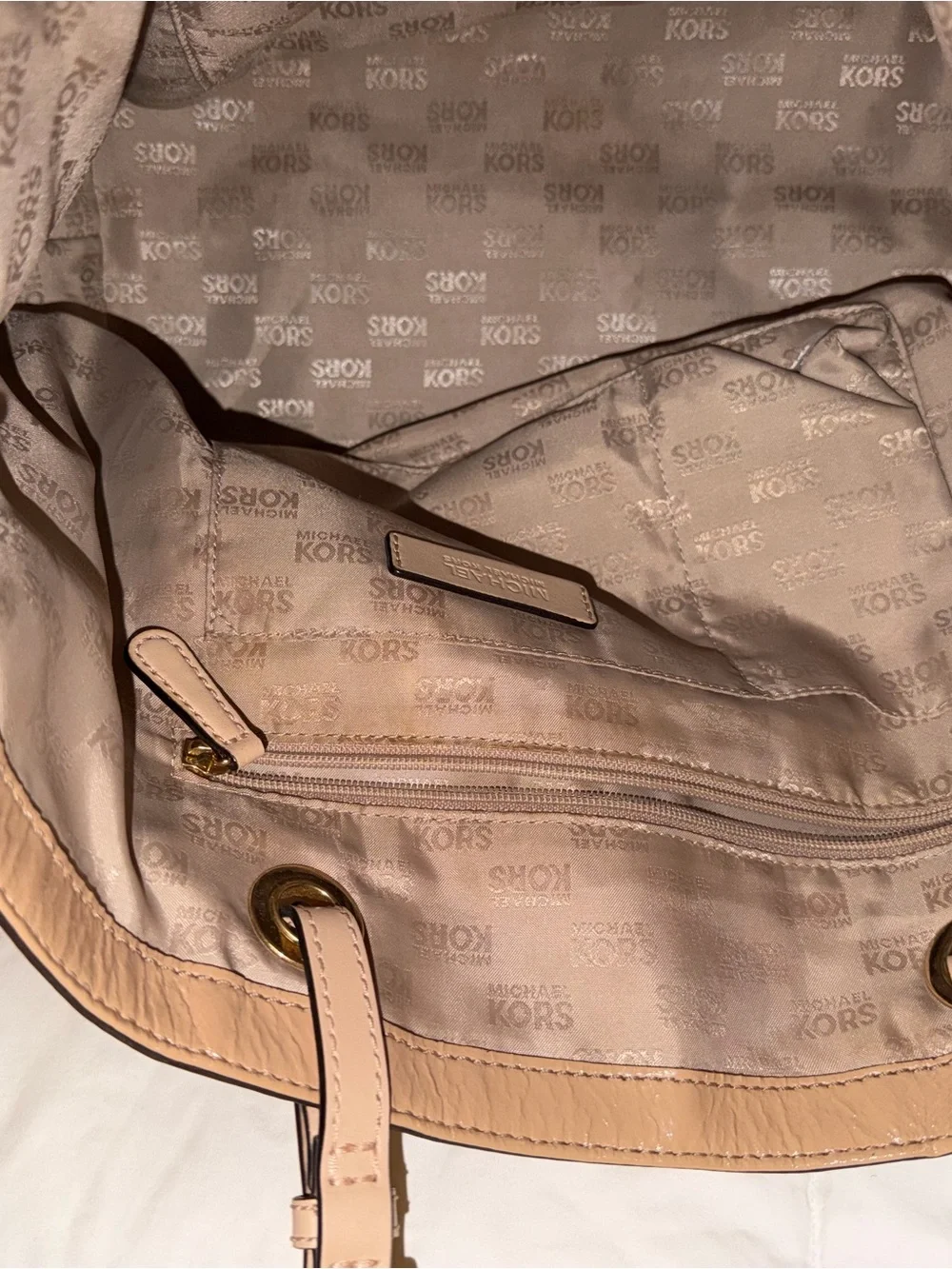 Michael Kors Beige/Tan Leather Tote